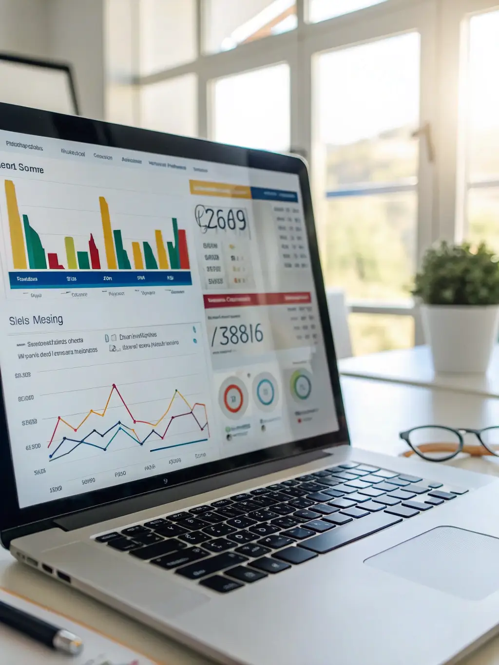 A professional-looking dashboard displaying a significant increase in ROI for a home service business after implementing Proven Revenue Group's system. The dashboard shows clear metrics and positive growth trends.